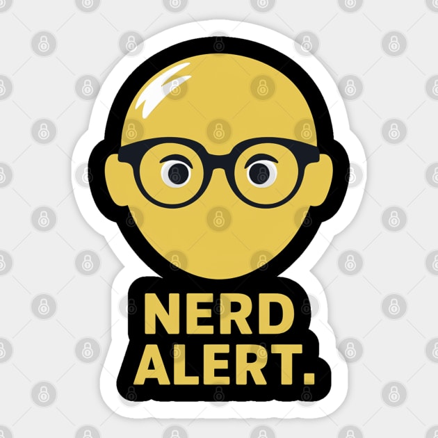 Nerd Alert Sticker by Moulezitouna